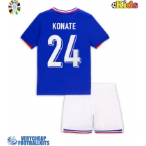 France Ibrahima Konate #24 Replica Home Minikit Euro 2024 Short Sleeve (+ pants)